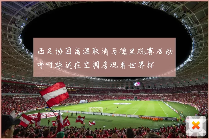 西足协因高温取消马德里观赛活动呼吁球迷在空调房观看世界杯